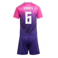Camisa de Futebol Alemanha Joshua Kimmich #6 Equipamento Secundário Infantil Europeu 2024 Manga Curta (+ Calças curtas)
